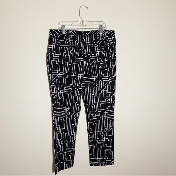 🌸 WORTHINGTON Abstract Print Slacks/Pants - Picture 7 of 7